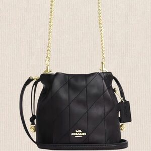 Authentic NWT Coach Faye Mini Drawstring Quilted Shoulder Bag
